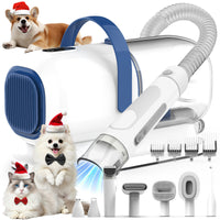 GP04 Plus Dog Grooming Kit with Vacuum, Pet Clippers Set, Low Noise Grooming Tools