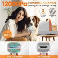 PG10 | 5 in 1 Portable Pet Grooming Kit with Vacuum | Pet Vacuum Groomer