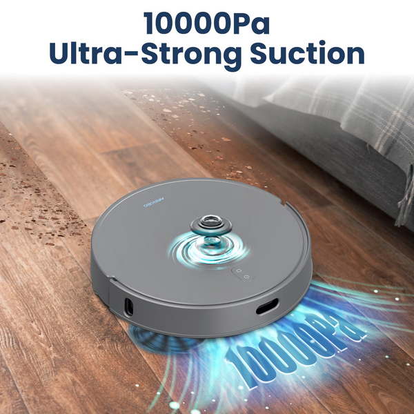 T25+ Robot Vacuum & Mops - Self-Empty, 75-Day Hands-Free, 10000Pa Suction, Ultrasonic Carpet Detection, 180min Runtime