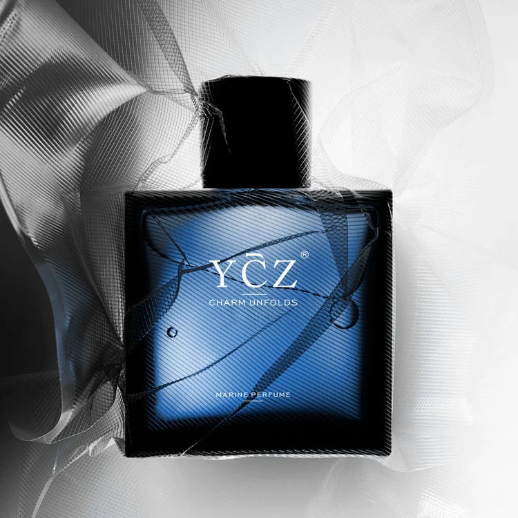 YCZ Midnight Marine Perfume for Men | Oriental Woody Cologne | Pink Pepper, Cedar & Musk | Eau de Parfum 50ml