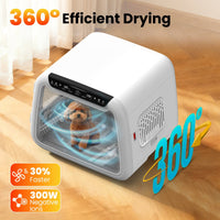 Pet Dryer Box PD10, 360° Efficient Automatic and Quiet Box with Smart Temperature Control, Ideal for Small Dogs (50L Drybo Plus Pet Dryer Box)