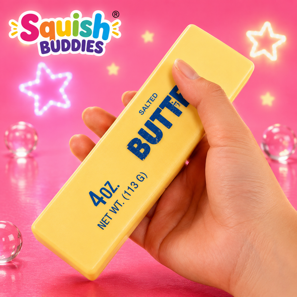 NESTILY SquishButter™ – The Viral Crunchy Butter Squishy | Slow-Rise Sensory Fidget Toy | Satisfying ASMR Stress Relief for Kids, Teens & Adults