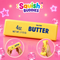 NESTILY SquishButter™ – The Viral Crunchy Butter Squishy | Slow-Rise Sensory Fidget Toy | Satisfying ASMR Stress Relief for Kids, Teens & Adults