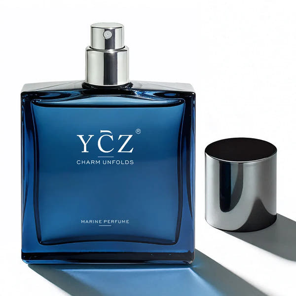 YCZ Midnight Marine Perfume for Men | Oriental Woody Cologne | Pink Pepper, Cedar & Musk | Eau de Parfum 50ml