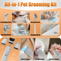 PG100 Plus 8 in 1 Pet Grooming Kit with Vacuum