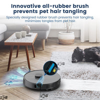 T25+ Robot Vacuum and Mop Cleaner - Self-Empty, 5500Pa Suction, Ultrasonic Carpet Detection