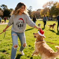 Santa Paws™ Christmas Dog Sweatshirt — 50 Breeds, 1 Festive Spirit 🎅