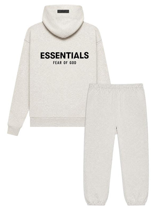 NESTILY™ Essentials Hoodie Set — Unisex · Relaxed Fit · Light Oatmeal