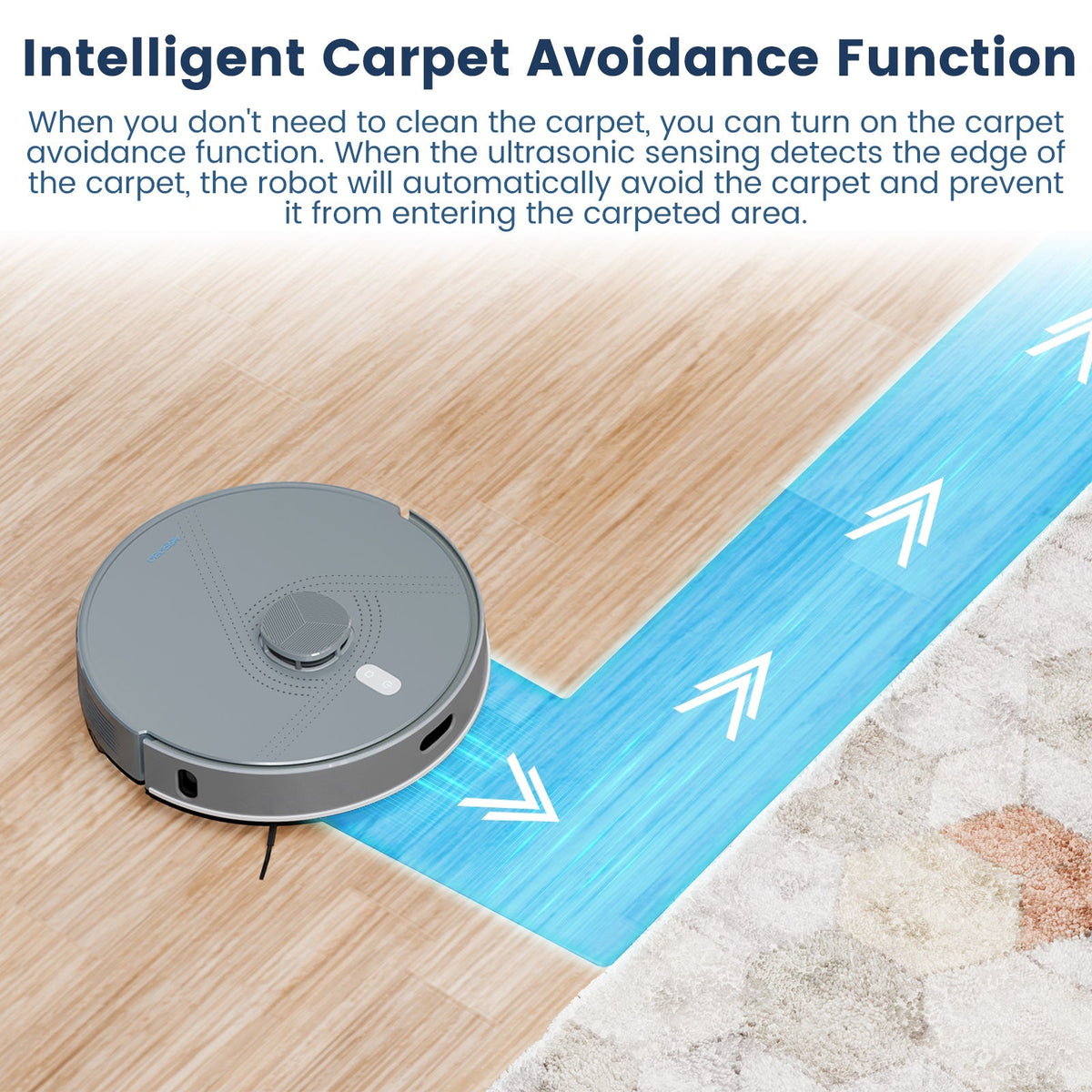 L50+ Robot Vacuum & Mops - Self Empty, Ultrasonic Carpet Detection, 75 Days Hands-Free, 240min Runtime, Smart App Control