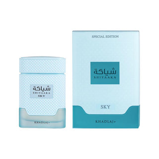 Khadlaj Shiyaaka Sky Eau de Parfum™ — Fresh Citrus · Green Herbal · Clean Musk | Unisex | 3.4 FL OZ | Inspired by Endless Skies