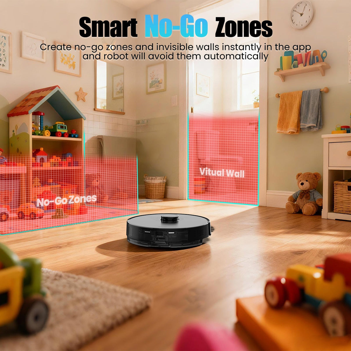 Q20+ Robot Vacuum and Mop Self Emptying& Refilling,8000Pa Powerful Suction, Precision Navigation,Multi-Surface, Pet Friendly