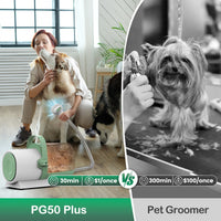 PG50 Plus | 7 in 1 Pet Grooming Kit with Vacuum | Pet Vacuum Groomer