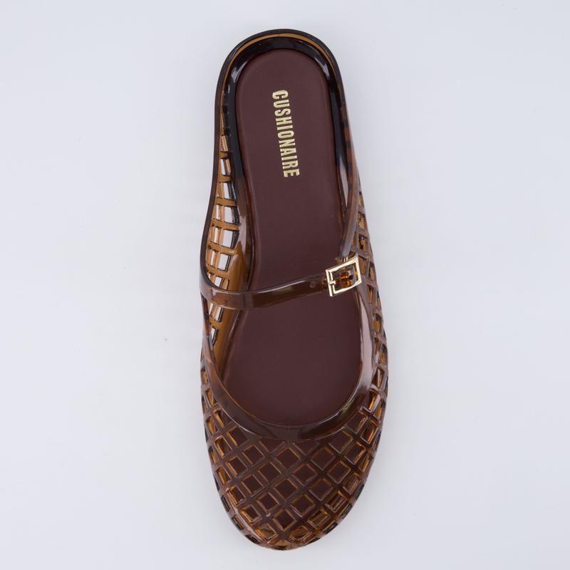 NESTILY Java Jelly Flats™ — Waterproof Mary Jane Mule | Adjustable Strap | Closed Toe | Summer Jelly Sandal