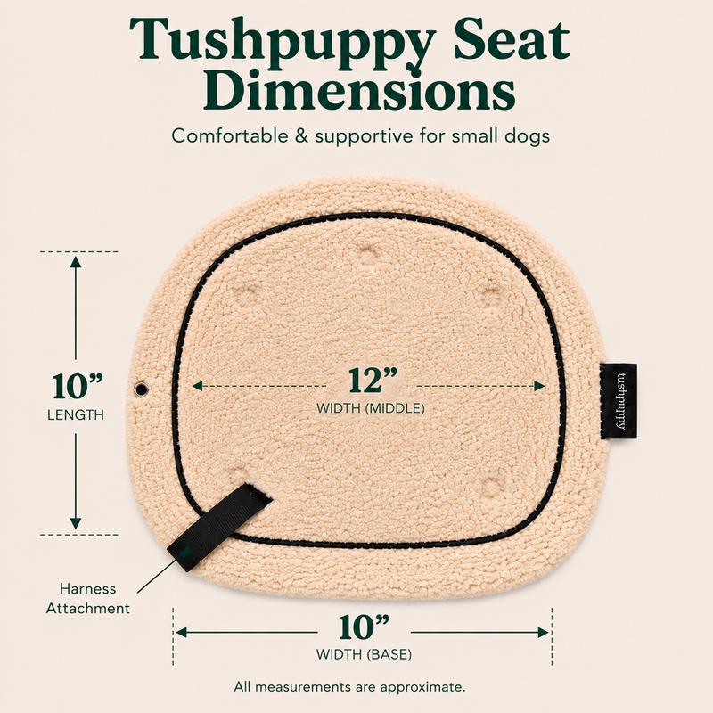 NESTILY HipCarry Pro™ — Hip Seat Dog Carrier | Shearling Comfort | Built-In Storage | Hands-Free | Fits Dogs Up to 15 lbs