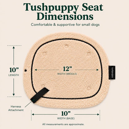 NESTILY HipCarry Pro™ — Hip Seat Dog Carrier | Shearling Comfort | Built-In Storage | Hands-Free | Fits Dogs Up to 15 lbs
