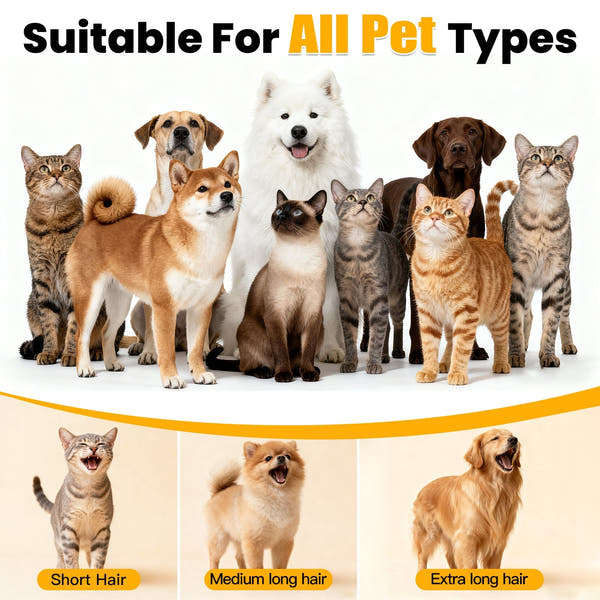GP04 Plus Dog Grooming Kit with Vacuum, Pet Clippers Set, Low Noise Grooming Tools