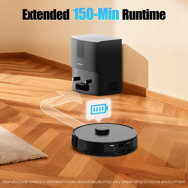 Q20+ Robot Vacuum and Mop Self Emptying& Refilling,8000Pa Powerful Suction, Precision Navigation,Multi-Surface, Pet Friendly