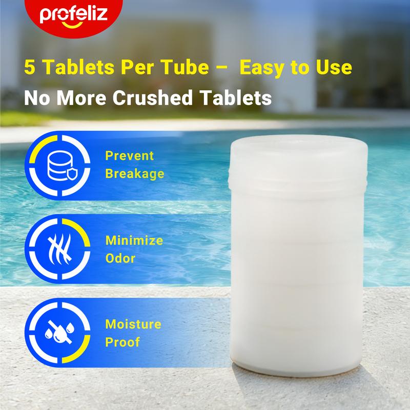 NESTILY ClearShield – 3 Inch Slow-Release ChlorNESTILY ClearShield™ – 3 Inch Chlorine Tablets 20 LBS | 7-Day Slow-Release | Fits All Standard Feeders & Skimmers