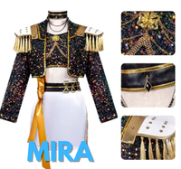 K-Pop Demon Hunter™ Children’s Halloween Costume — Gold Sequin Performance Outfit for Kids