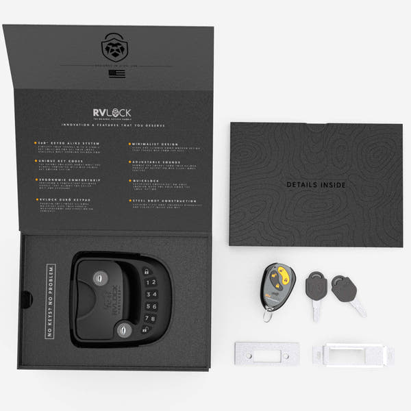 NESTILY Guard Pro™ – Keyless Heavy-Duty RV Door Lock | Fits 98% of RVs | Fob + Keypad