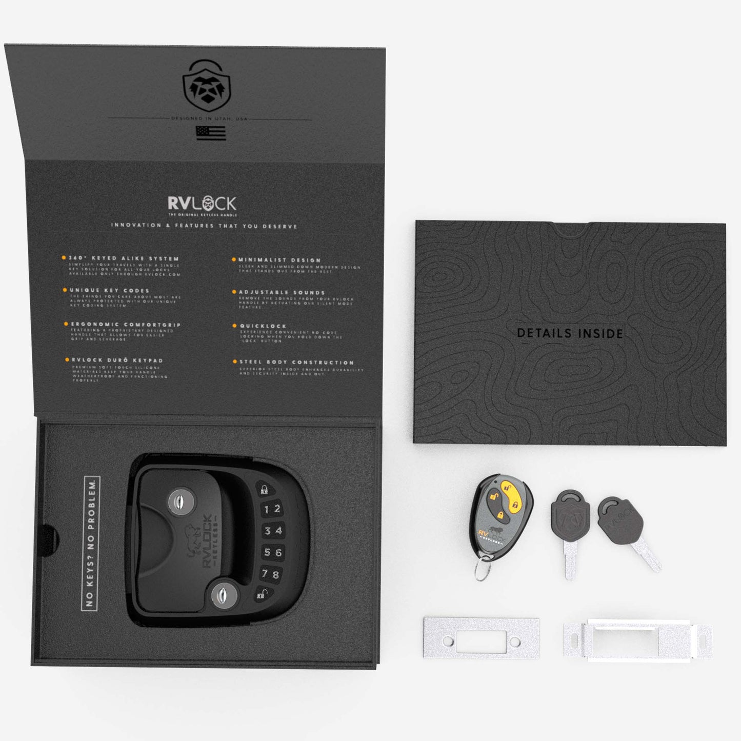 NESTILY Guard Pro™ – Keyless Heavy-Duty RV Door Lock | Fits 98% of RVs | Fob + Keypad