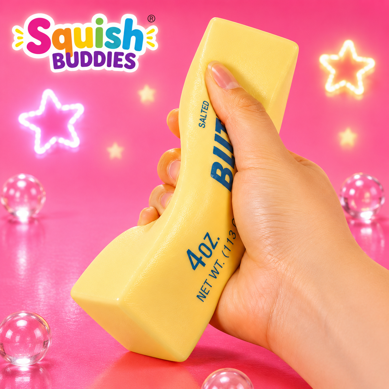 NESTILY SquishButter™ – The Viral Crunchy Butter Squishy | Slow-Rise Sensory Fidget Toy | Satisfying ASMR Stress Relief for Kids, Teens & Adults