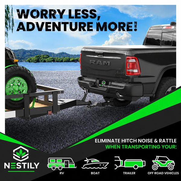 NESTILY HitchGuard Pro™ — Heavy-Duty Anti-Rattle Hitch Tightener