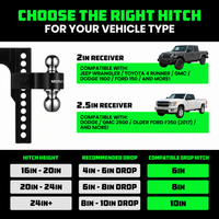 NESTILY HitchFlex Pro™ — Heavy-Duty Adjustable Drop Hitch