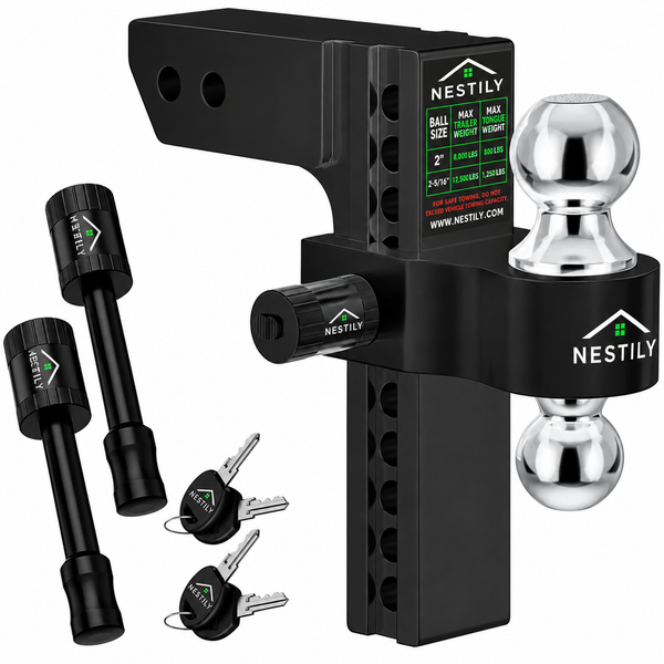 NESTILY HitchFlex Pro™ — Heavy-Duty Adjustable Drop Hitch