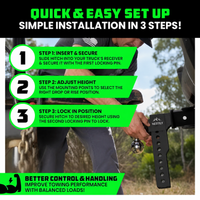 NESTILY HitchFlex Pro™ — Heavy-Duty Adjustable Drop Hitch