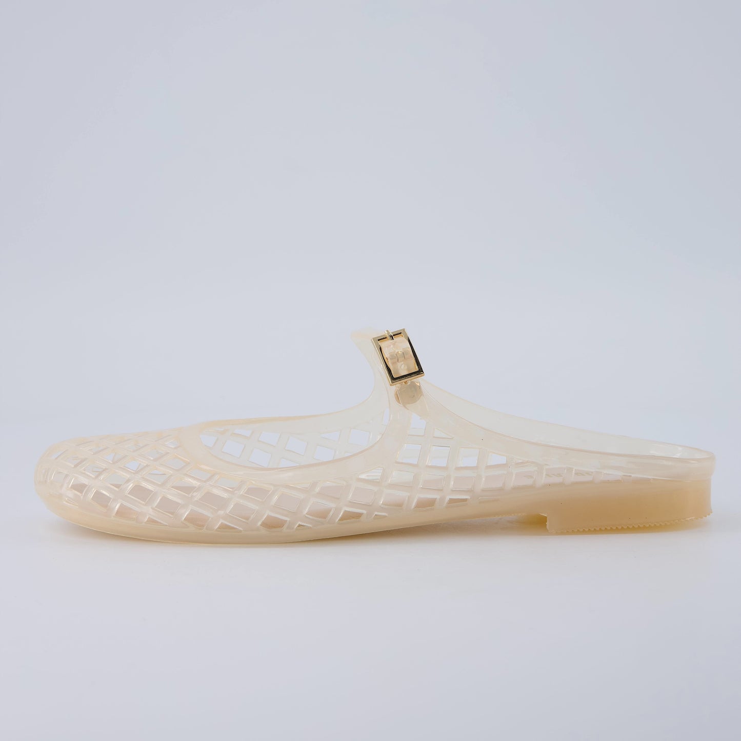 NESTILY Java Jelly Flats™ — Waterproof Mary Jane Mule | Adjustable Strap | Closed Toe | Summer Jelly Sandal