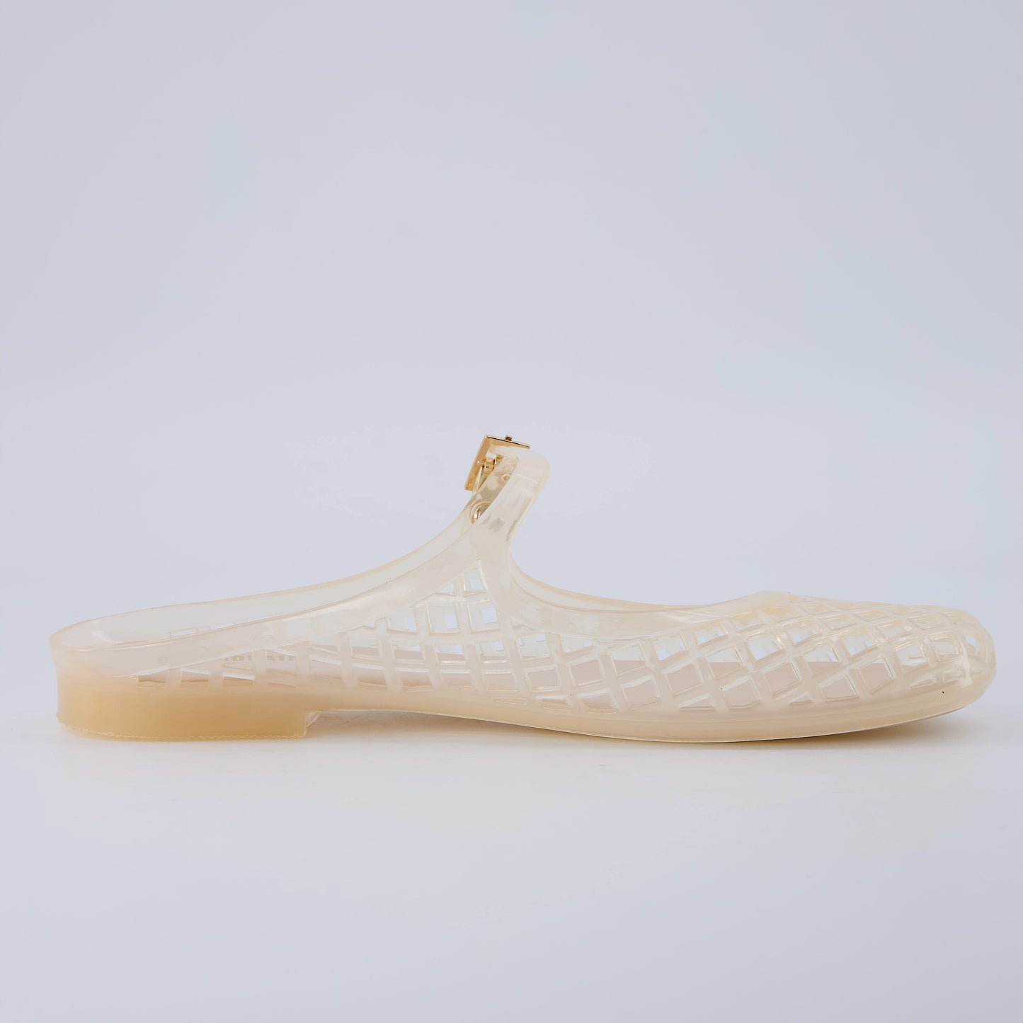 NESTILY Java Jelly Flats™ — Waterproof Mary Jane Mule | Adjustable Strap | Closed Toe | Summer Jelly Sandal