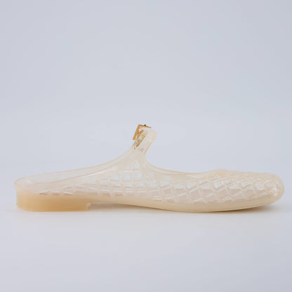 NESTILY Java Jelly Flats™ — Waterproof Mary Jane Mule | Adjustable Strap | Closed Toe | Summer Jelly Sandal