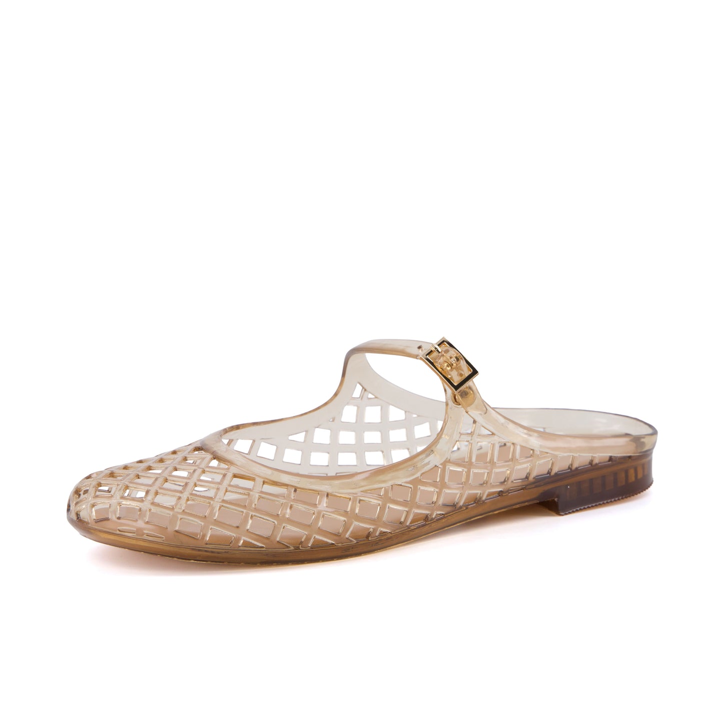 NESTILY Java Jelly Flats™ — Waterproof Mary Jane Mule | Adjustable Strap | Closed Toe | Summer Jelly Sandal