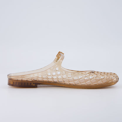 NESTILY Java Jelly Flats™ — Waterproof Mary Jane Mule | Adjustable Strap | Closed Toe | Summer Jelly Sandal