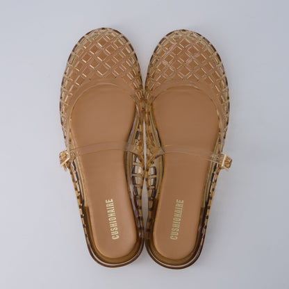 NESTILY Java Jelly Flats™ — Waterproof Mary Jane Mule | Adjustable Strap | Closed Toe | Summer Jelly Sandal