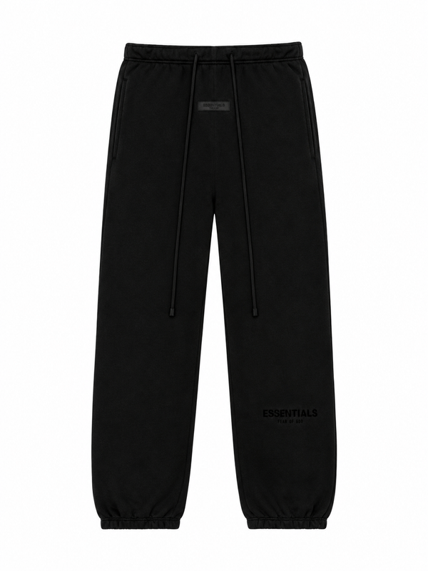 black ess hodie set
