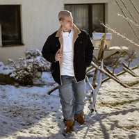 QAMIS™ Men’s Sherpa-Lined Jacket with Multi Pockets