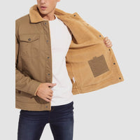 QAMIS™ Men’s Sherpa-Lined Jacket with Multi Pockets