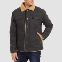 QAMIS™ Men’s Sherpa-Lined Jacket with Multi Pockets