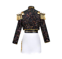 K-Pop Demon Hunter™ Children’s Halloween Costume — Gold Sequin Performance Outfit for Kids