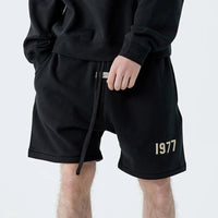 Essentials Shorts Sweatpants Men Women 1977 Letter Printed Cotton Sports High Street Hip Hop Fashion Summer Oversized Shorts