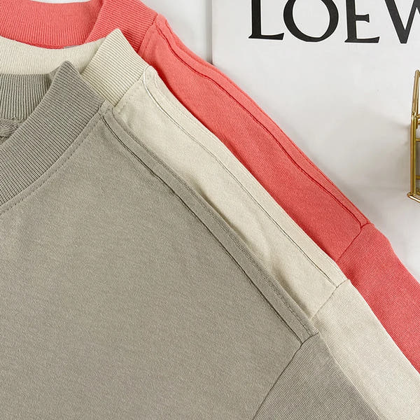 Summer New ESSENTIALS T-shirts Season 7 Flocking Print Letter Logo Tees Hip Hop Loose Oversized Unisex Cotton Short Sleeve