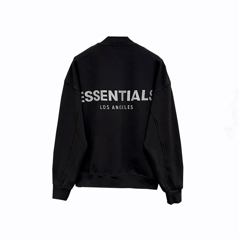Essentials Men Baseball Jacket Los Angeles 3M Reflective letter Jackets Coat Oversized Unisex Streetwear Hip hop Coat