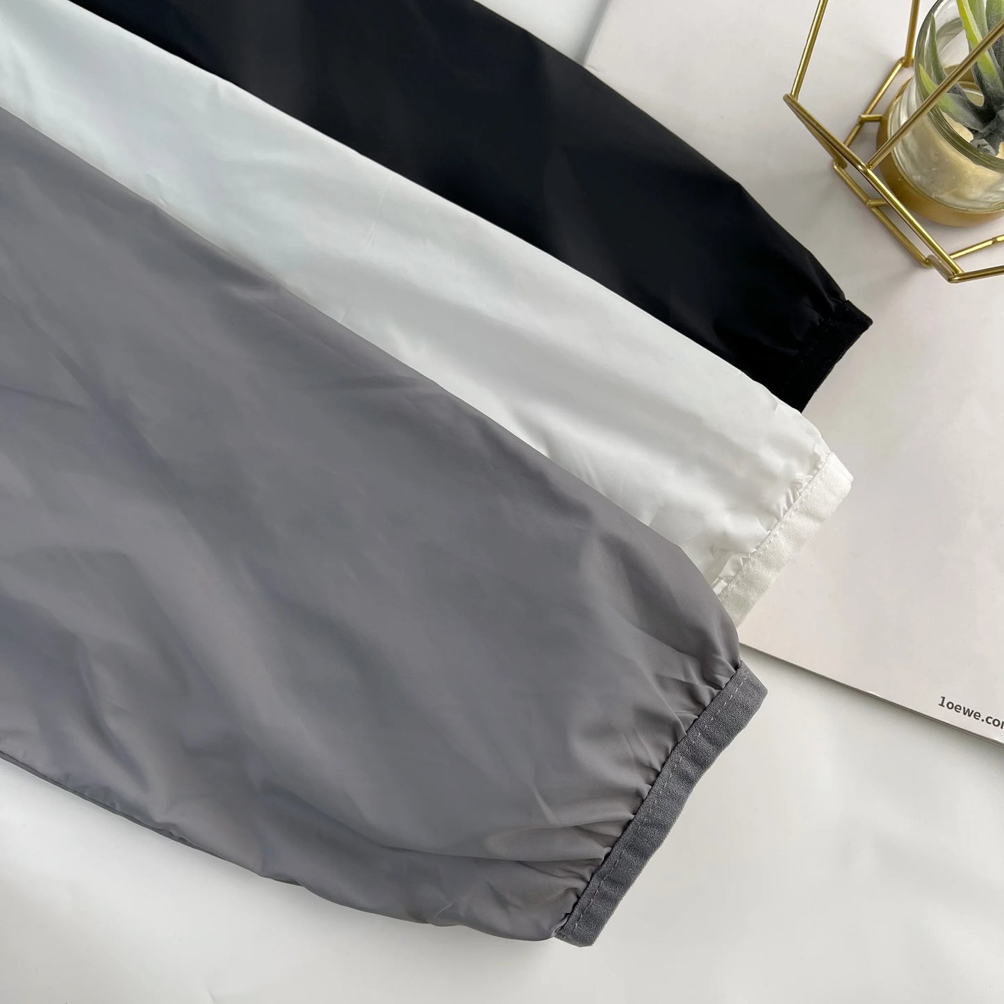 New Essentials nylon Sunscreen clothing Reflective Letter breathable Quick drying Loose Zipper Jacket Unisex Hip Hop Thin Coat