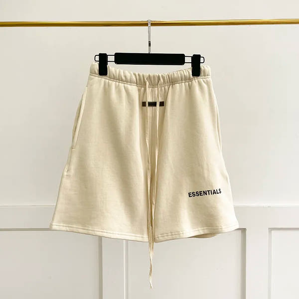 Qamis™ x Essentials Summer Shorts – 100% Cotton, Minimal & Clean
