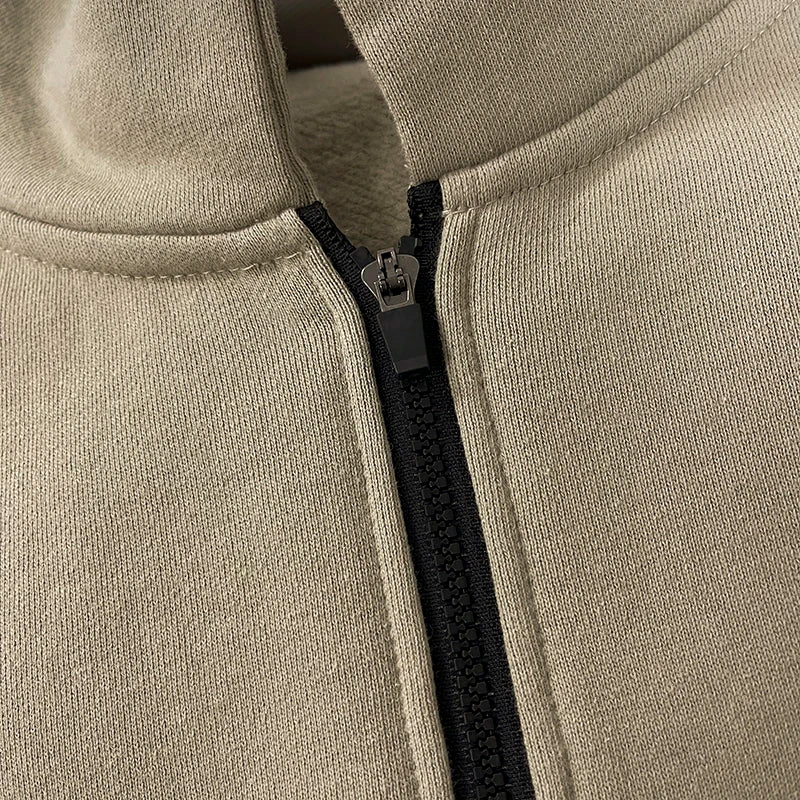 New Men ESSENTIALS Half Zip stand collar Sweatshirt Silica gel Print Logo hoodie Loose Hip hop Unisex streetwear Pullover