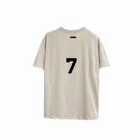 New Essentials T-shirt FG Season 7 Main Line Loose Flocking Print Neutral Short Sleeve Oversized Hip Hop Street T-shirt