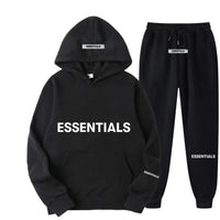 Unisex Essentials Reflective Letter Hoodie Set - Streetwear Fashion