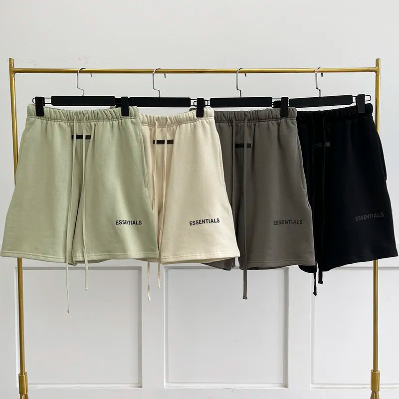 Qamis™ x Essentials Summer Shorts – 100% Cotton, Minimal & Clean